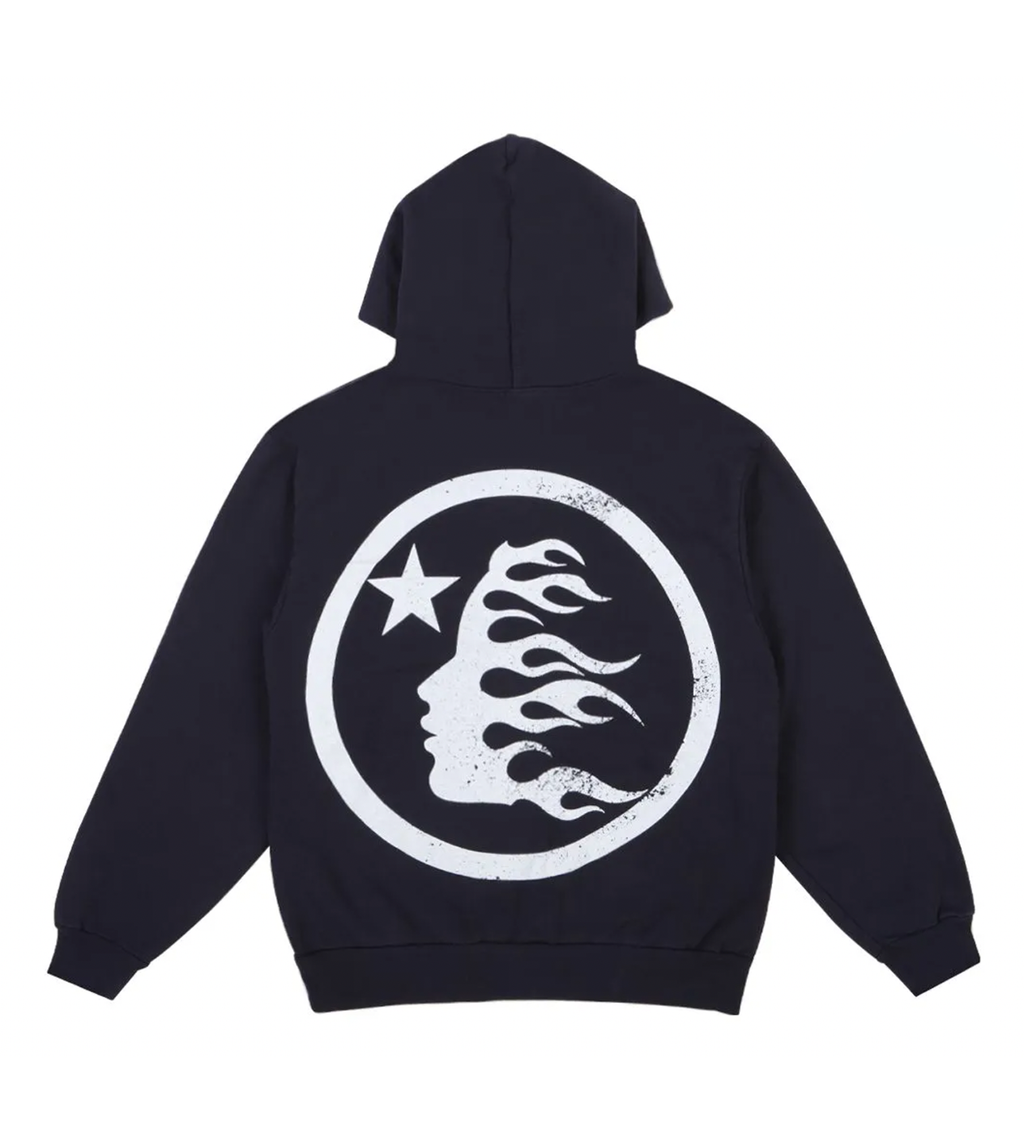 Hellstar Studios Basic Logo Hoodie Faded Black