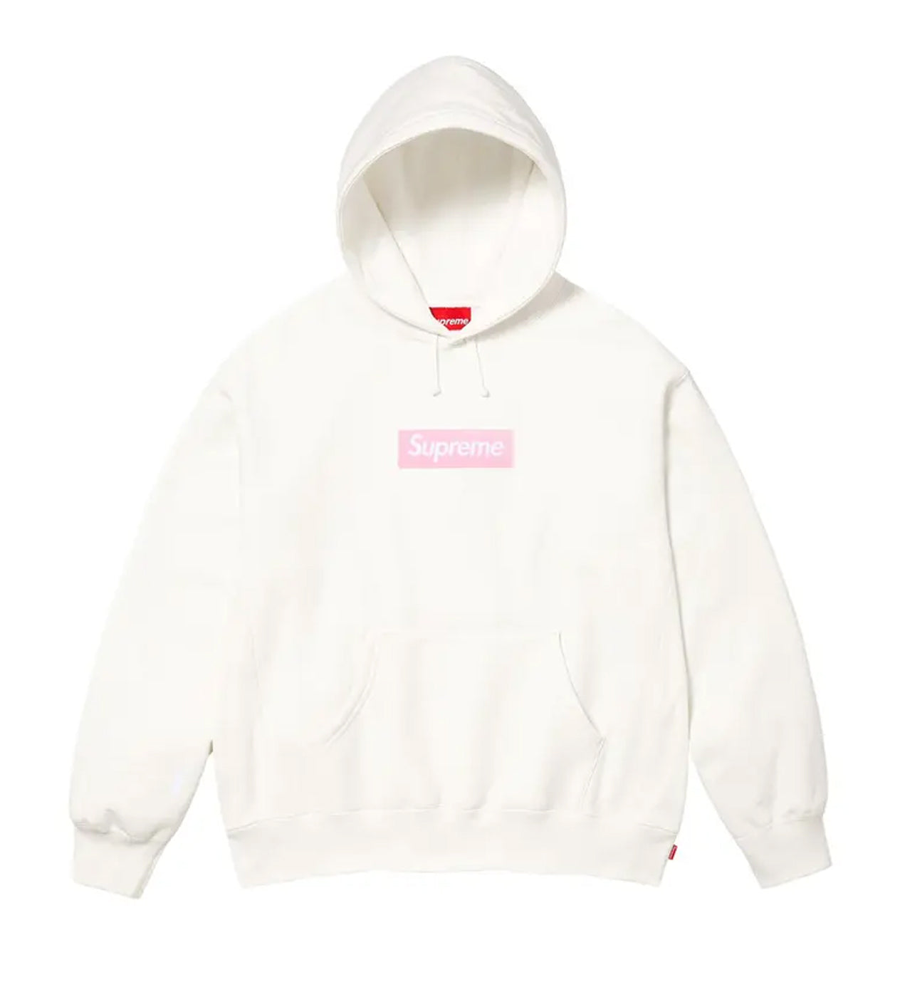 Supreme Box Logo Hoodie White/Pink