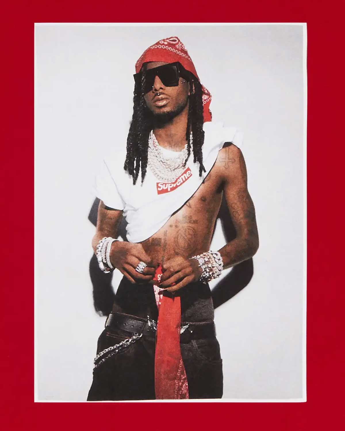 Supreme Playboi Carti Photo Tee Red