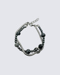 Layered Beaded Chain Bracelet