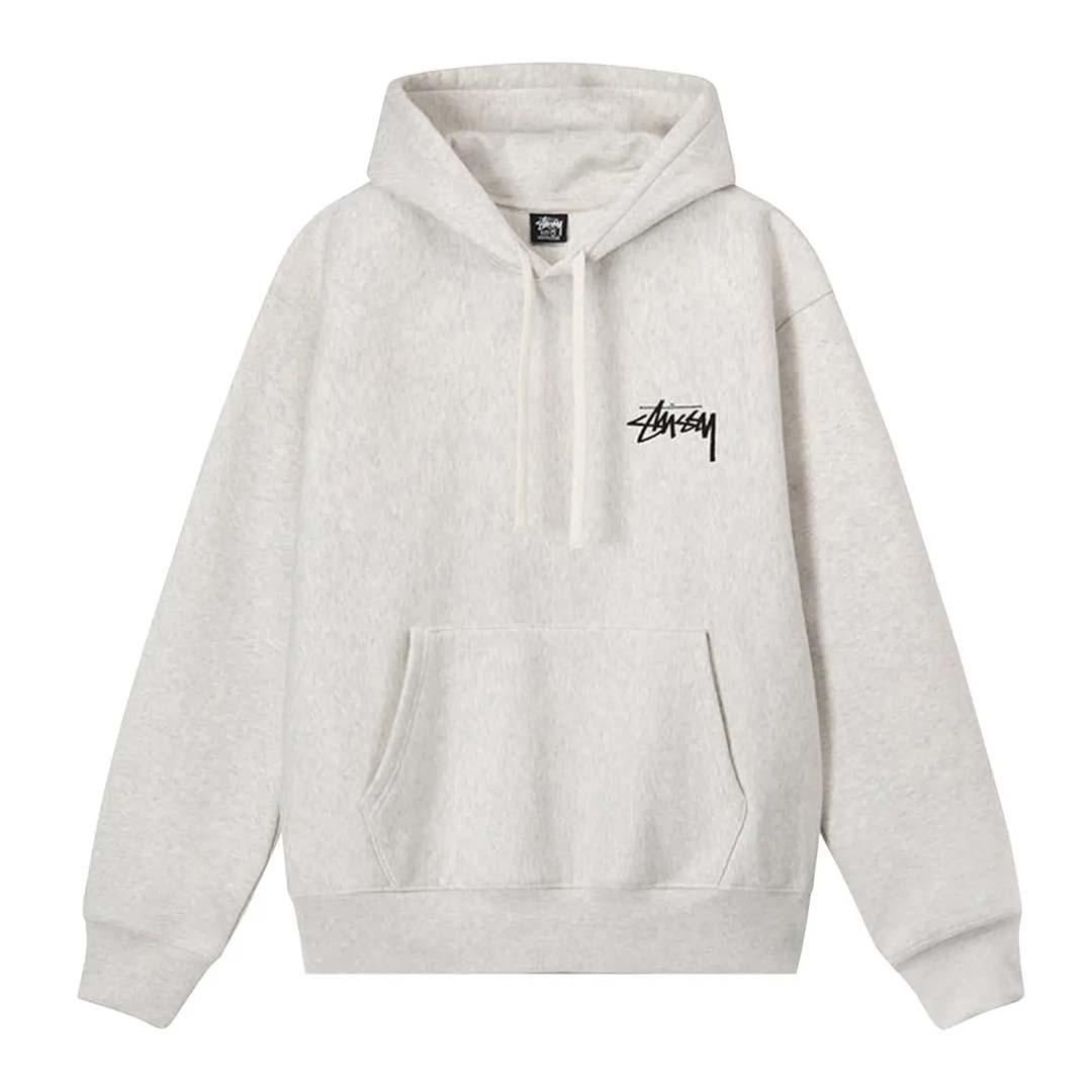 Stussy 8 Ball Fade Hoodie Grey