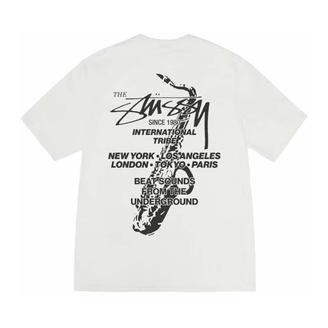 Stussy Beat Sounds White Tee
