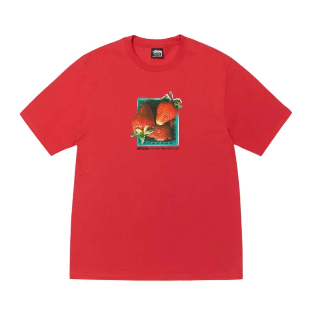 Stussy Berries Tee Cayenne Red