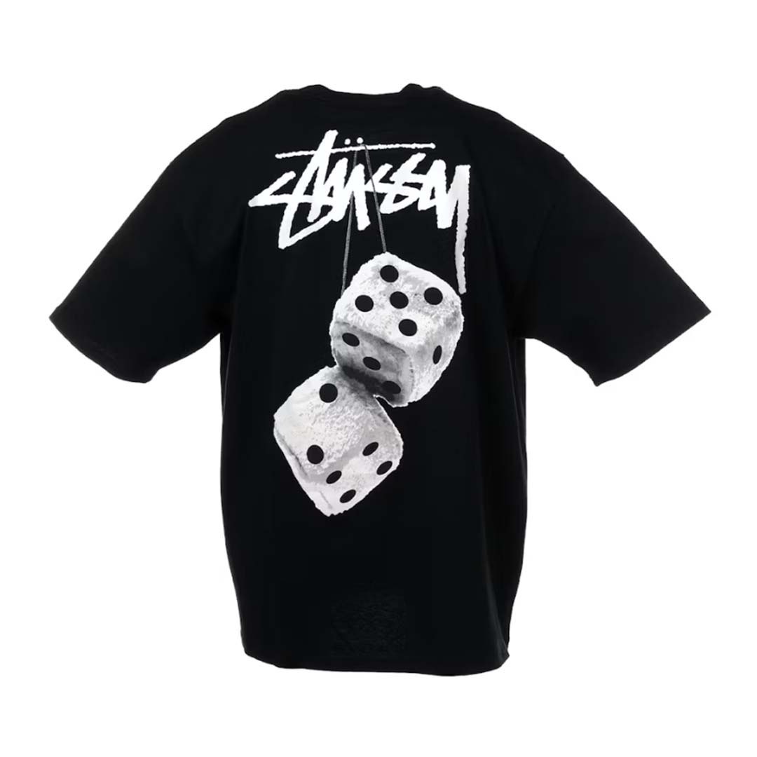 Stussy Fuzzy Dice Black Tee