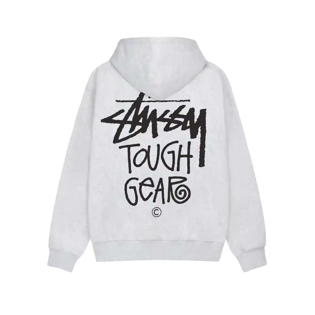 Stussy Tough Gear Hoodie Grey