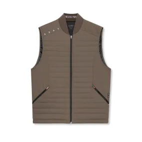 0720. Waterproof Insulated Run Vest  - Deep Taupe