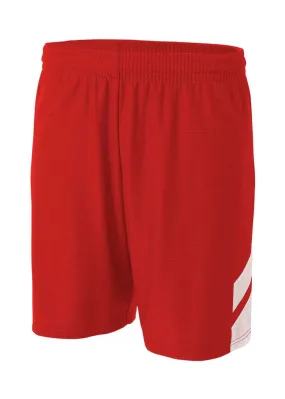 A4 N5178 Fast Break Short - Scarlet White