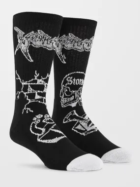 About Time Socks - BLACK