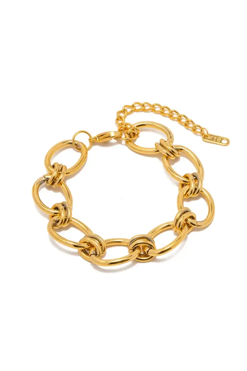 Cecily Thick Chained Adjustable Bracelet