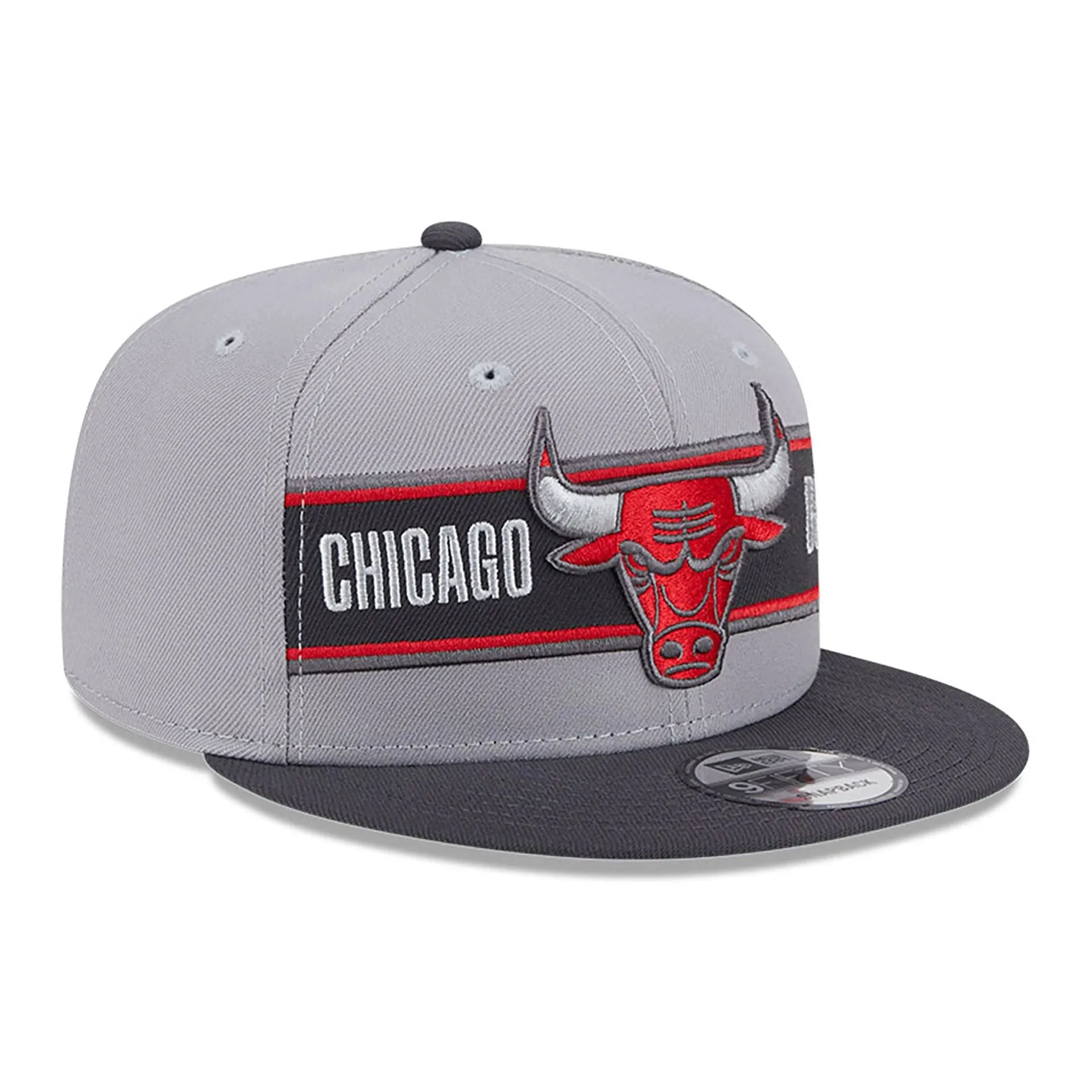 Chicago Bulls NBA Draft Grey 9FIFTY Snapback Cap