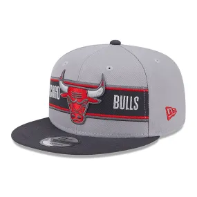 Chicago Bulls NBA Draft Grey 9FIFTY Snapback Cap