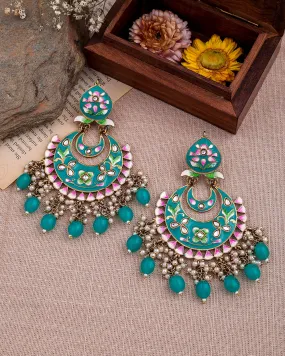 Dua Kundan Chandbali Earrings - RANG