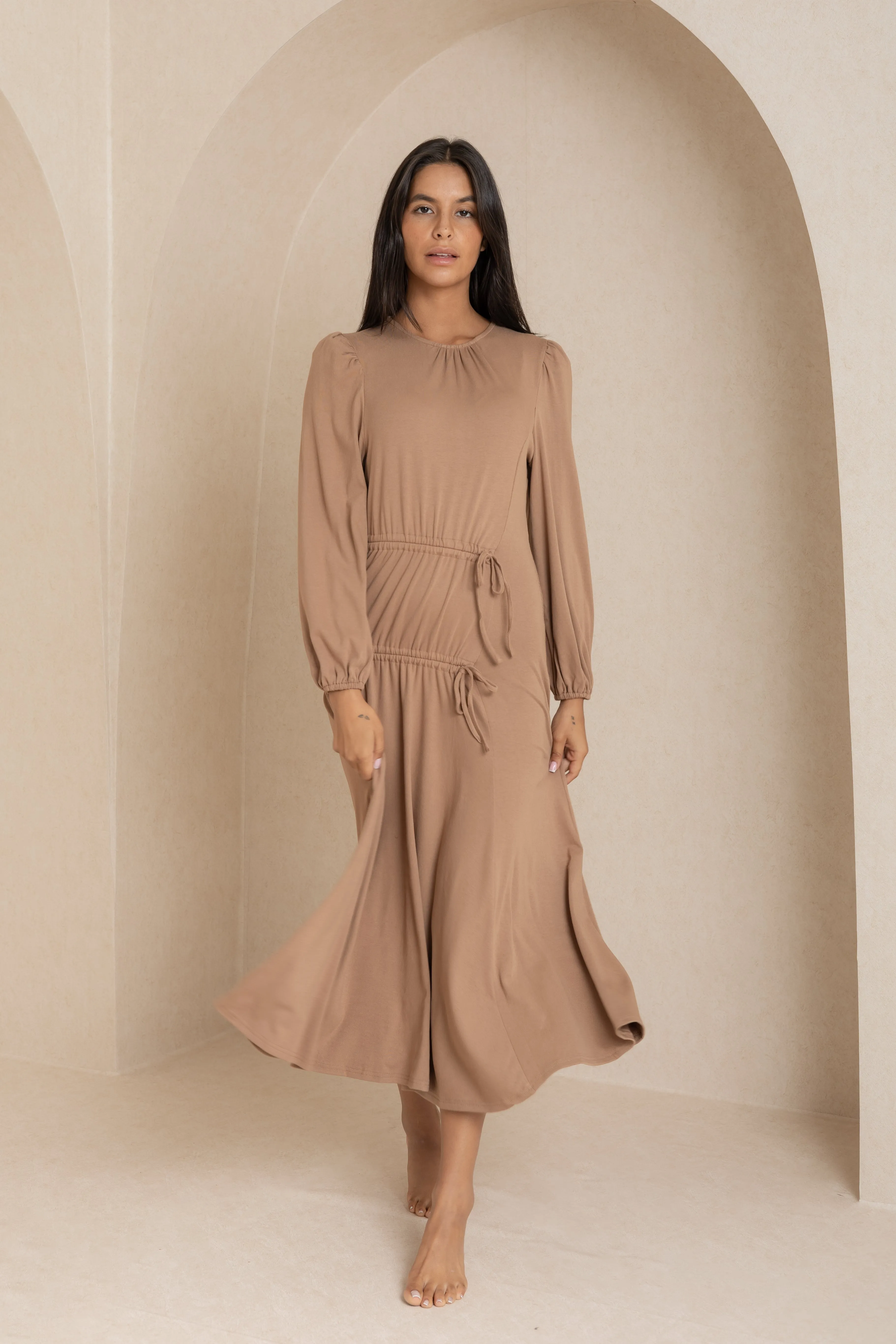 Neutral Double Tie Maxi