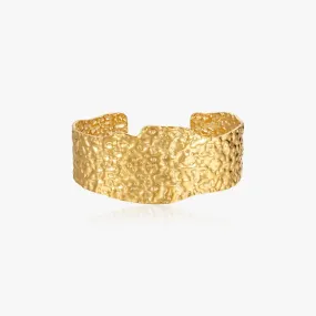 Thick Hammered Cuff Bracelet (Greek Inspired Collection)